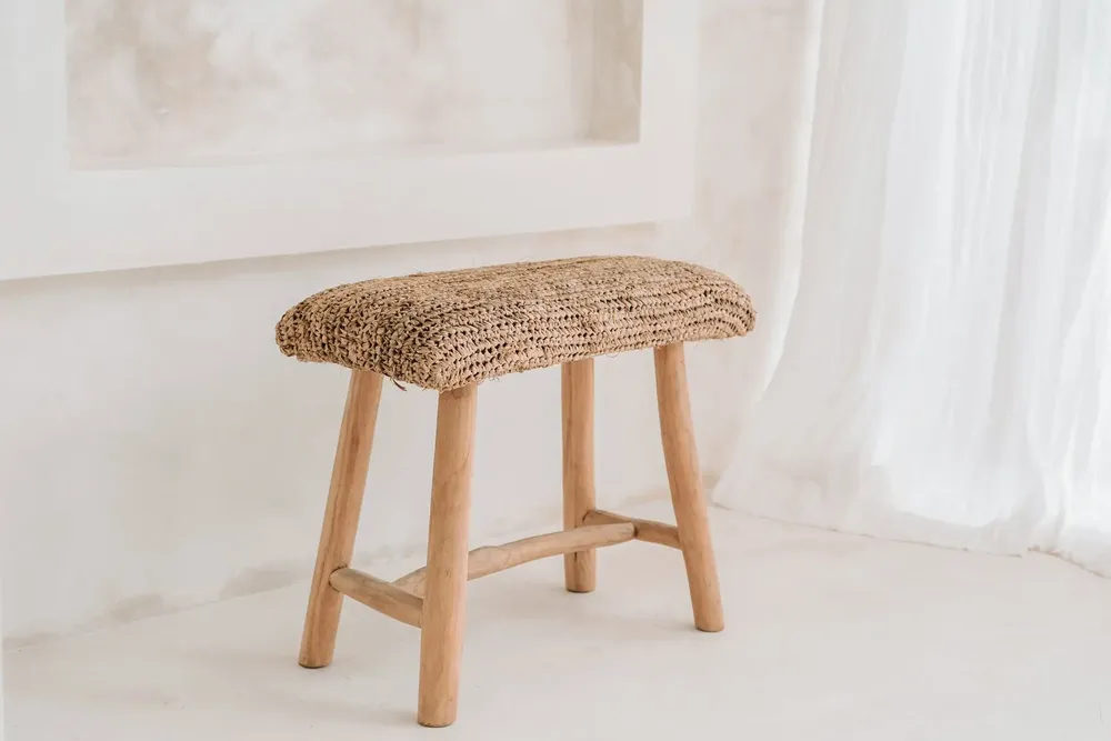 Bancs - Le Banc En Raphia - Naturel - BAZAR BIZAR LIVING