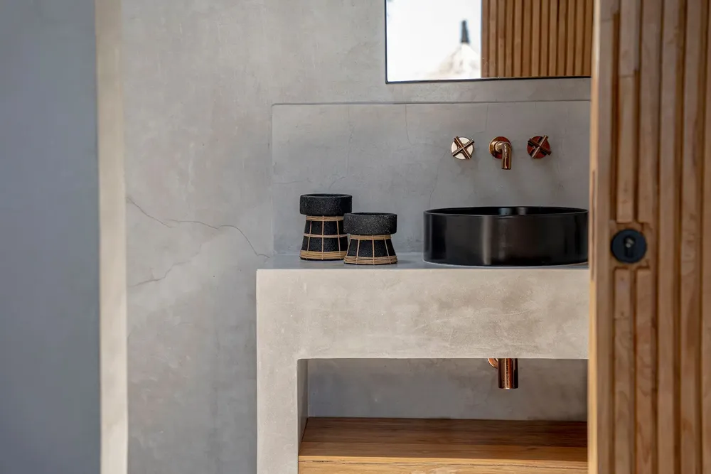 Bougeoirs et photophores  - Le Bougeoir Serene - Noir Naturel - M - BAZAR BIZAR LIVING