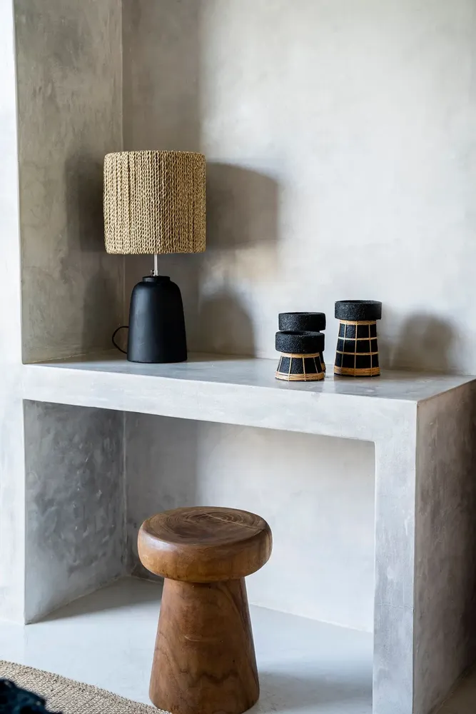 Bougeoirs et photophores  - Le Bougeoir Serene - Noir Naturel - S - BAZAR BIZAR LIVING