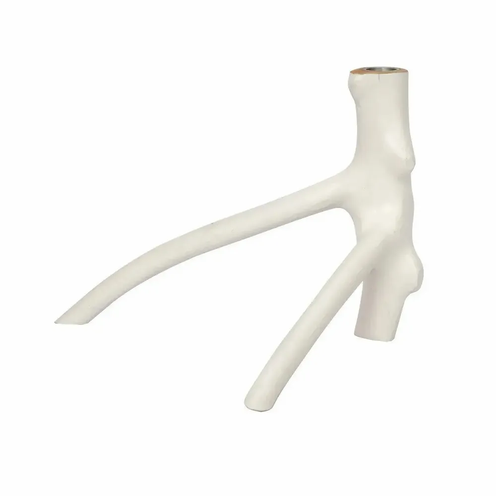 Candlesticks and candle holders - The Triple Twig Candle Holder - White - BAZAR BIZAR LIVING