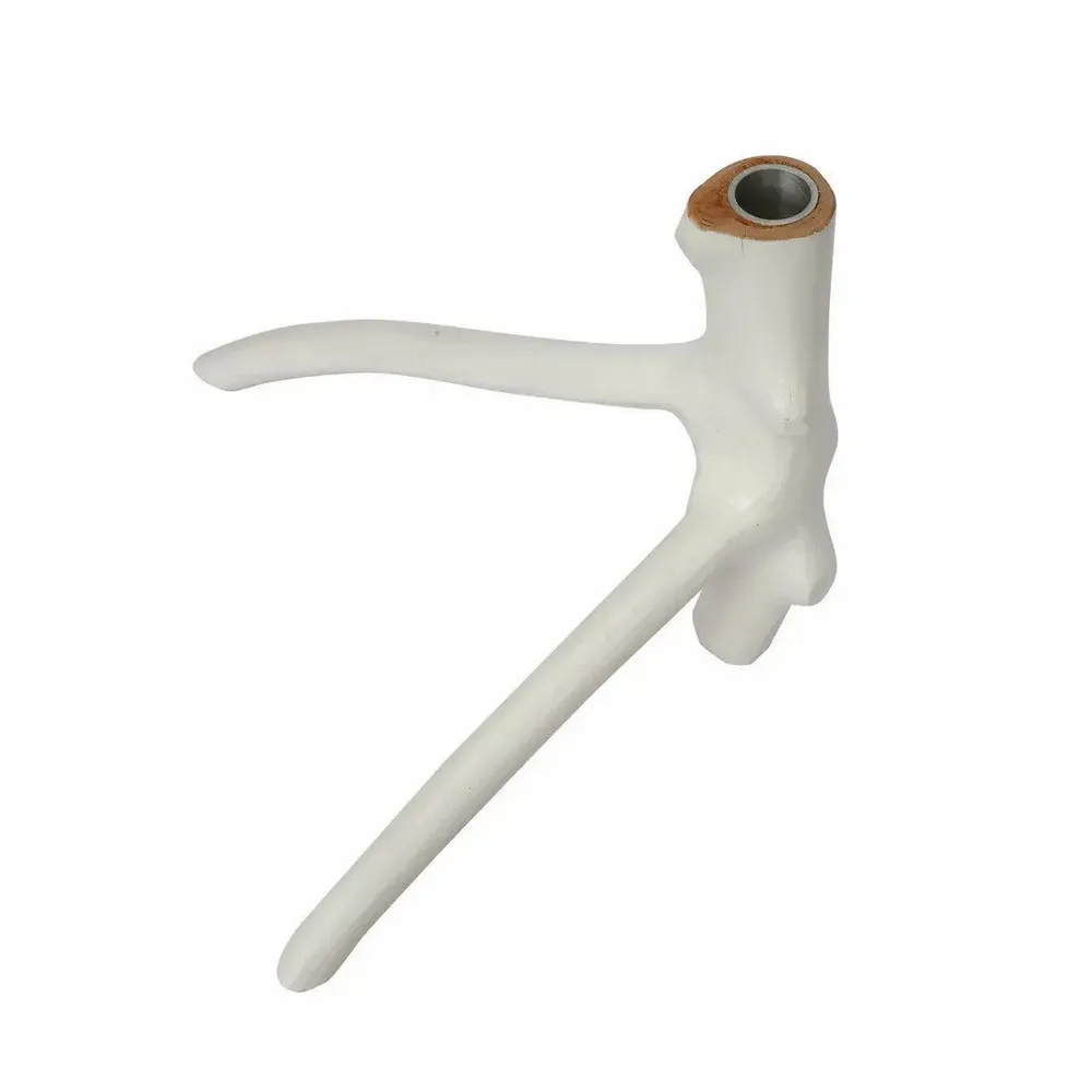 Candlesticks and candle holders - The Triple Twig Candle Holder - White - BAZAR BIZAR LIVING