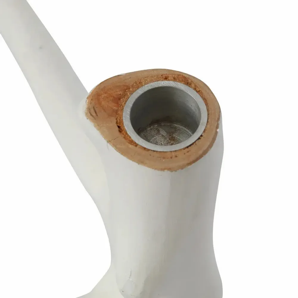 Candlesticks and candle holders - The Triple Twig Candle Holder - White - BAZAR BIZAR LIVING