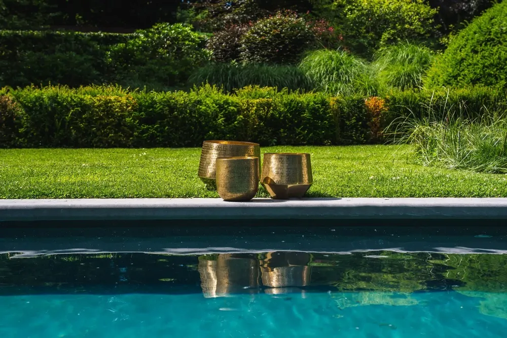 Vases - The Hammered Planter - Brass - XL - BAZAR BIZAR LIVING