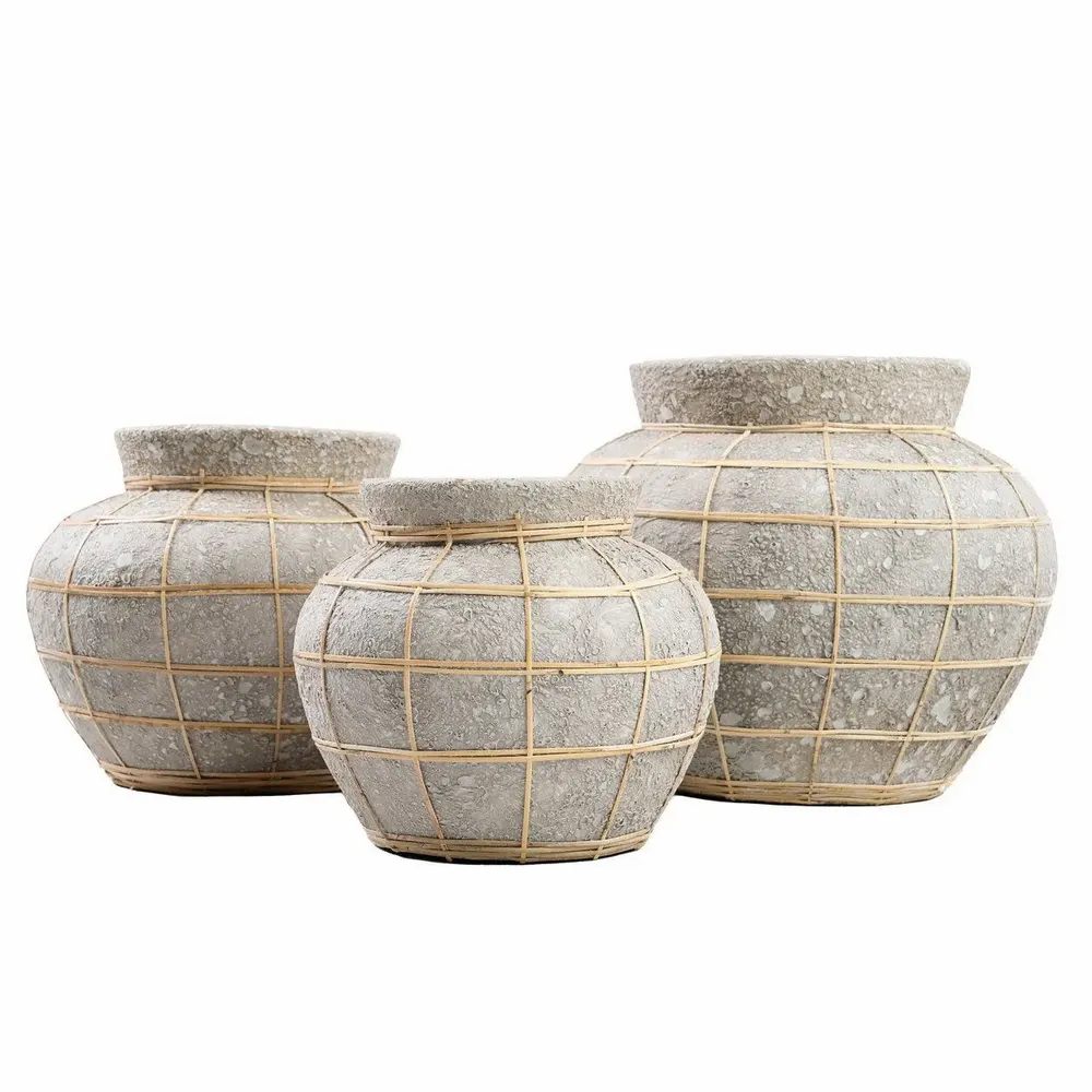 Vases - The Belly Vase - Concrete Natural - S - BAZAR BIZAR LIVING