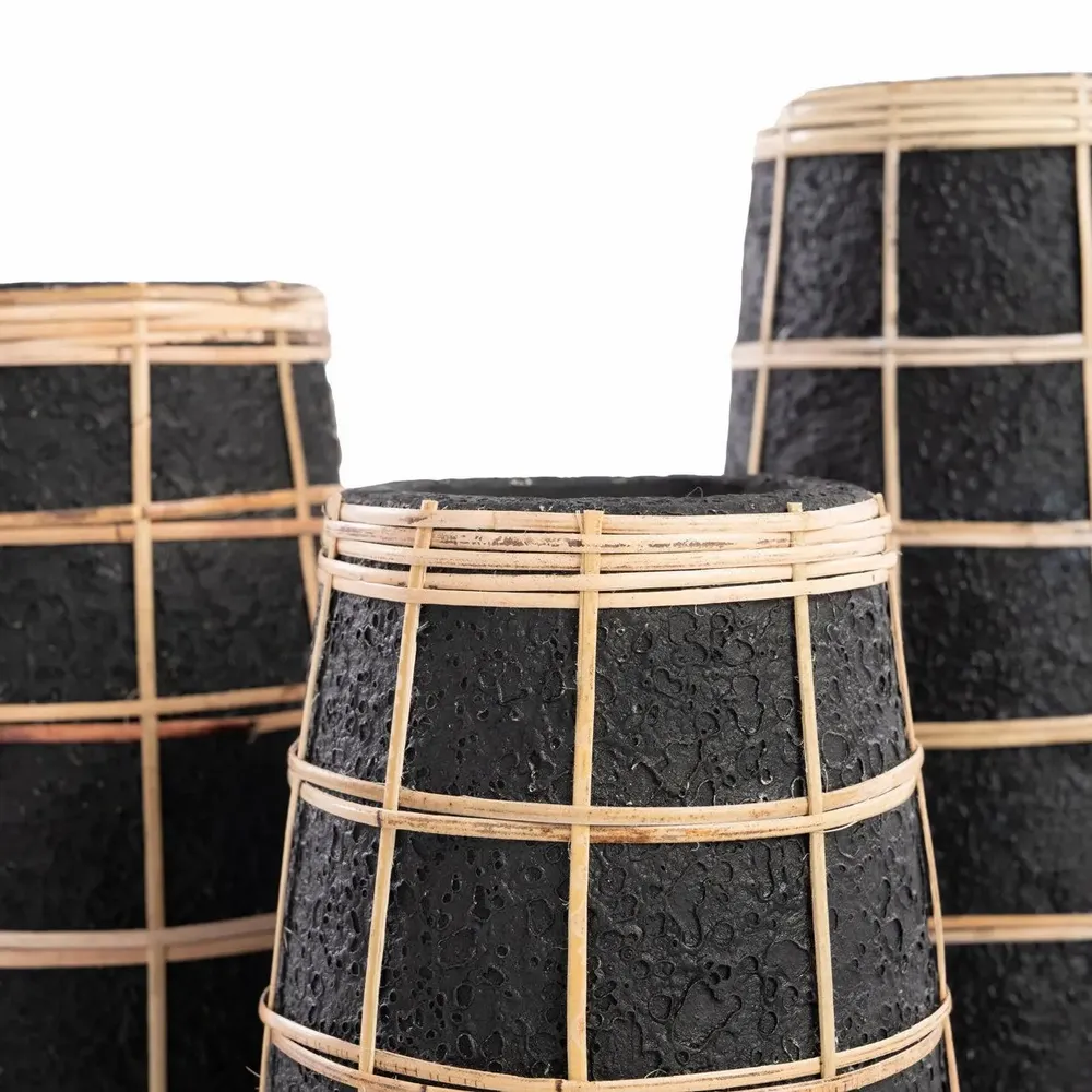 Vases - Le Vase Cutie - Noir Naturel - M - BAZAR BIZAR LIVING