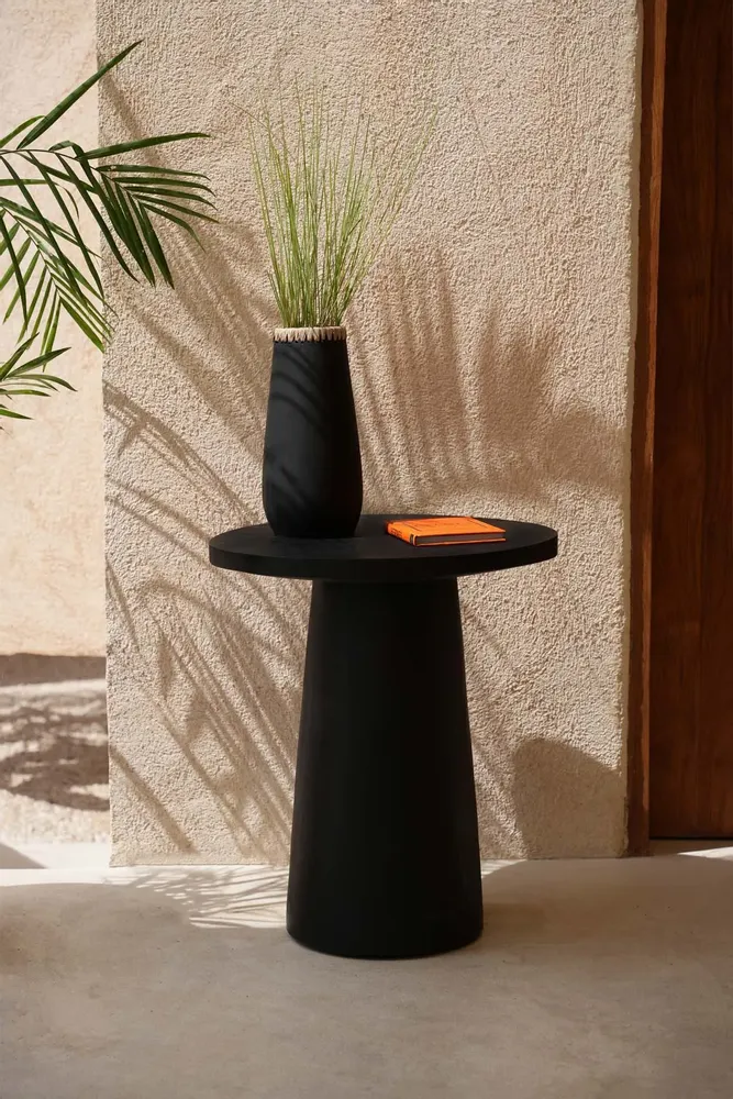 Autres tables  - La Table d’Appoint Timber Conic - Noir - 50 - BAZAR BIZAR LIVING