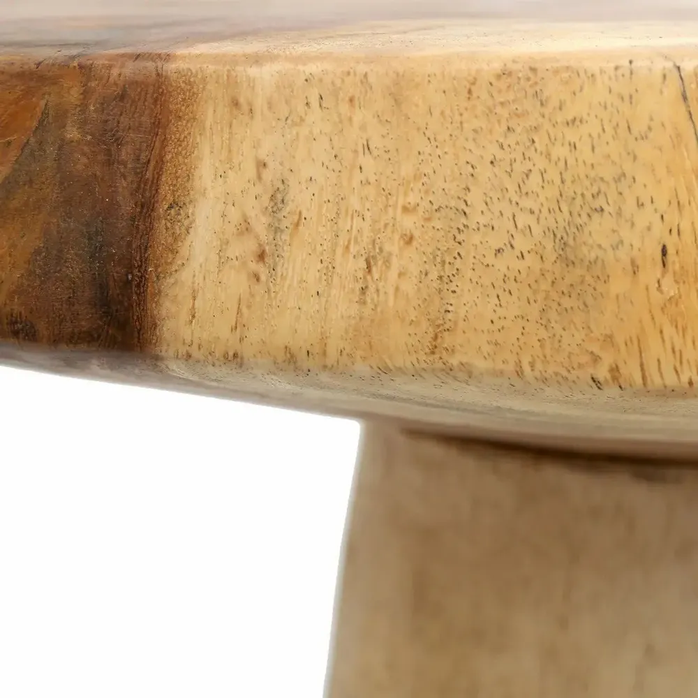 Other tables - The Timber Conic Side Table - Natural - 50 - BAZAR BIZAR LIVING