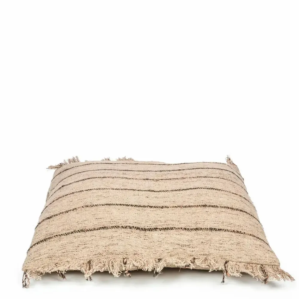 Cushions - The Oh My Gee Cushion Cover - Beige Black - 60x60 - BAZAR BIZAR LIVING