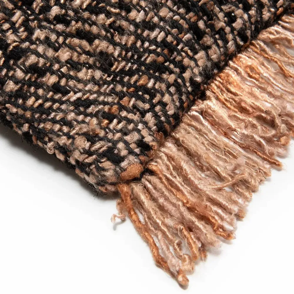 Coussins - La Housse De Coussin Oh My Gee - Noir Cuivre - 30x50 - BAZAR BIZAR LIVING