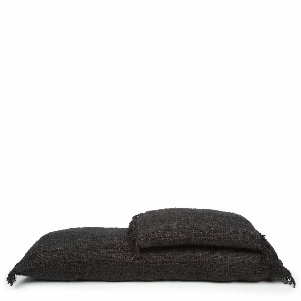 Cushions - The Oh My Gee Cushion Cover - Black Navy - 30x50 - BAZAR BIZAR LIVING