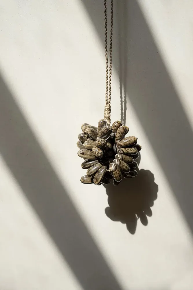 Decorative objects - The Brown Cowrie Shell Tassel - BAZAR BIZAR LIVING