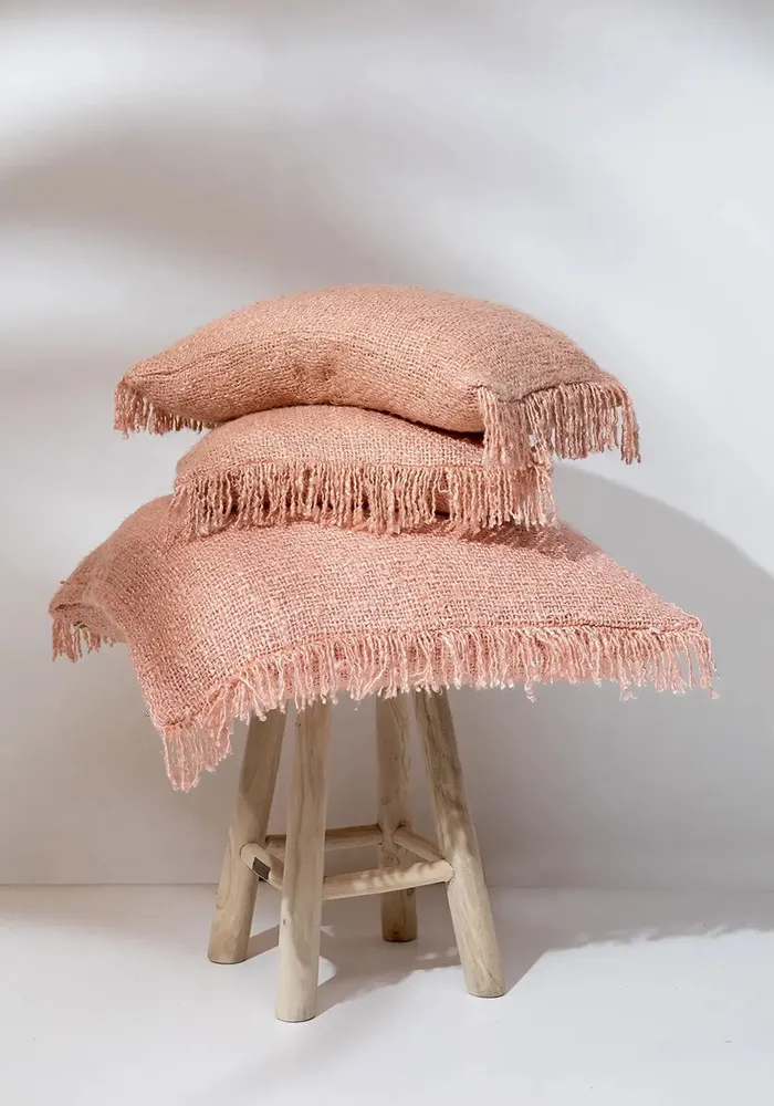 Cushions - The Oh My Gee Cushion Cover - Salmon Pink - 60x60 - BAZAR BIZAR LIVING