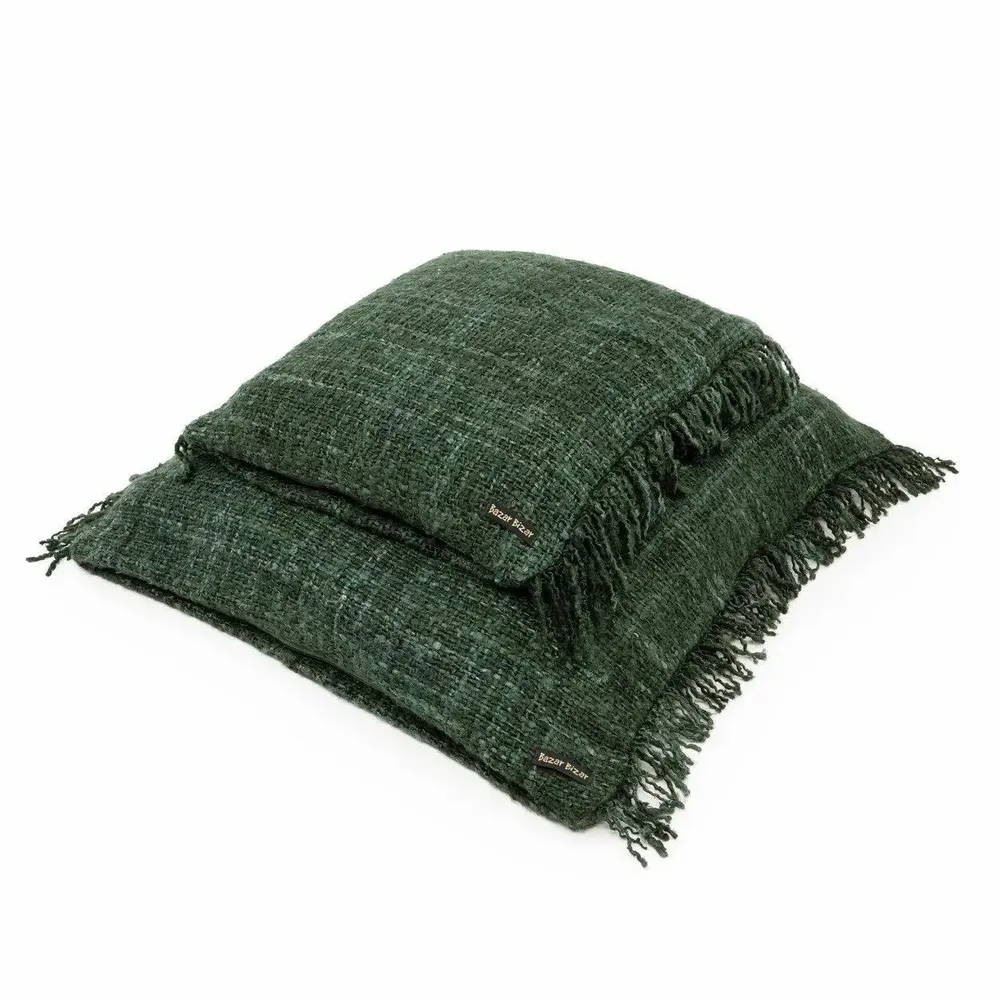 Cushions - The Oh My Gee Cushion Cover - Forest Green - 40x40 - BAZAR BIZAR LIVING