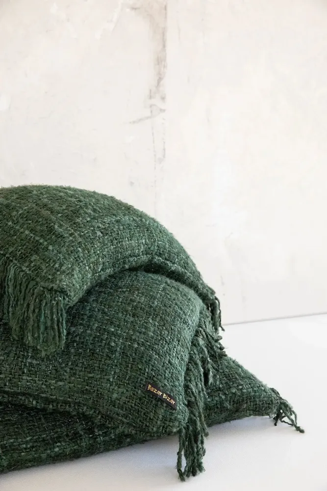 Cushions - The Oh My Gee Cushion Cover - Forest Green - 60x60 - BAZAR BIZAR LIVING