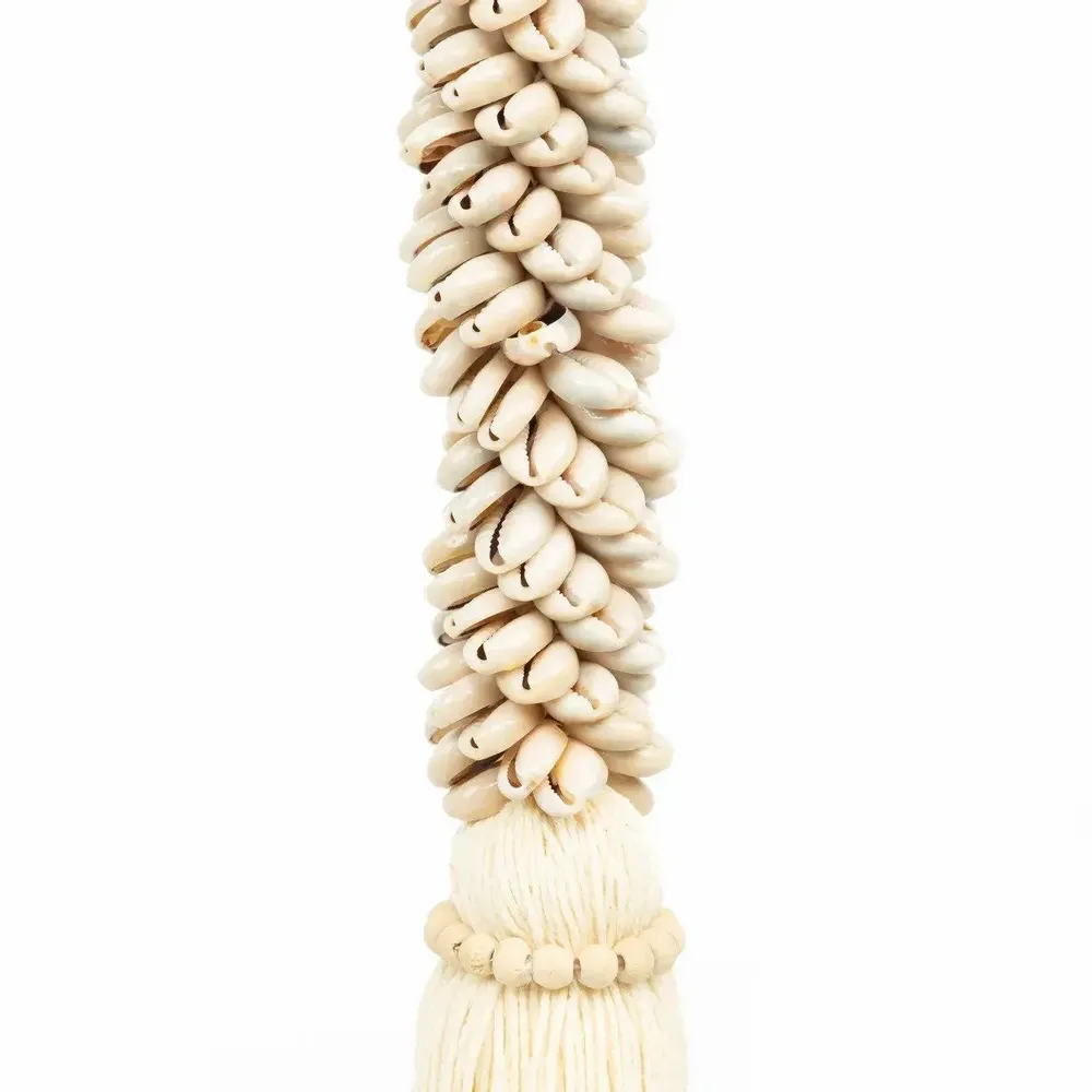 Decorative objects - The Cowrie & Cotton Tassel - Natural - BAZAR BIZAR LIVING