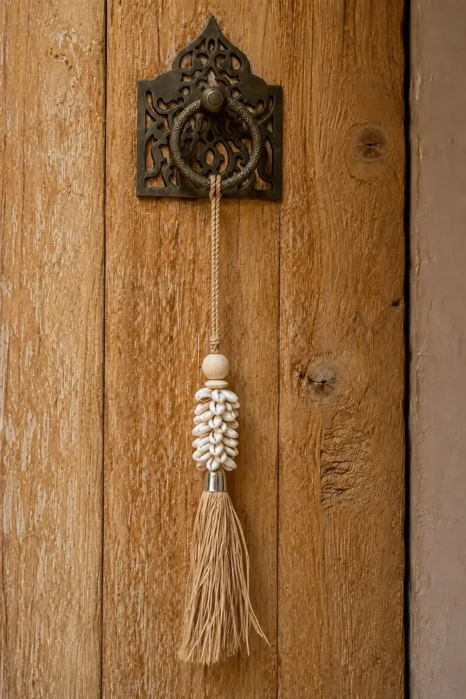 Objets de décoration - Le Pompon Cowrie and Raffia - Naturel - BAZAR BIZAR LIVING