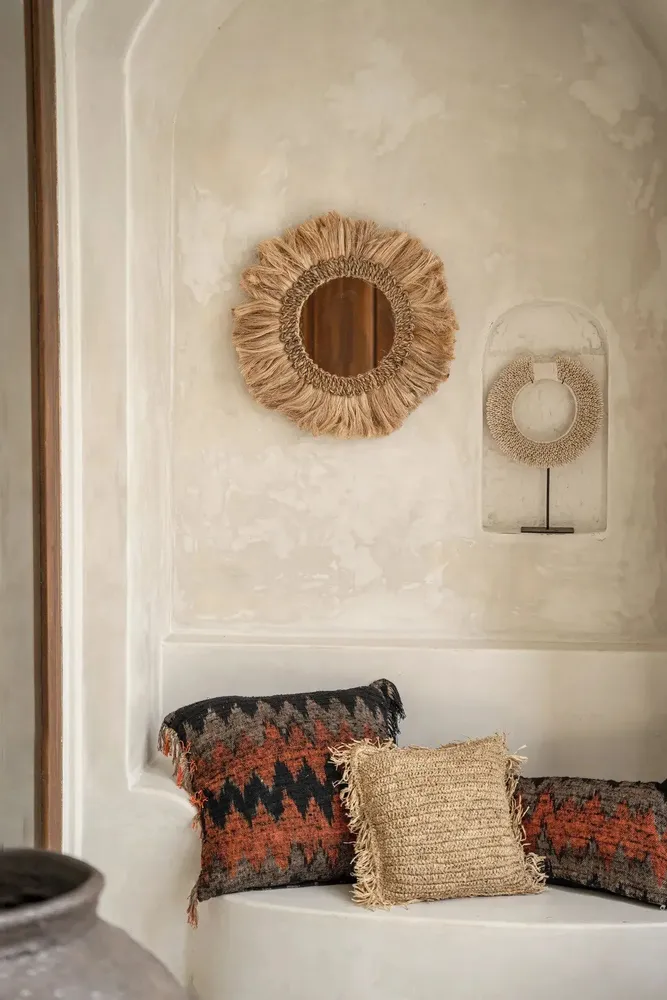 Coussins - La Housse De Coussin Raffia Carré - Naturel - 40x40 - BAZAR BIZAR LIVING
