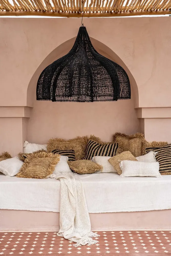 Coussins - La Housse De Coussin Raffia Carré - Naturel - 40x40 - BAZAR BIZAR LIVING