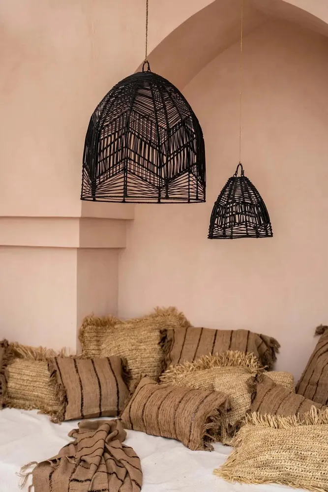 Cushions - The Raffia Cushion Cover Square - Natural - 60x60 - BAZAR BIZAR LIVING