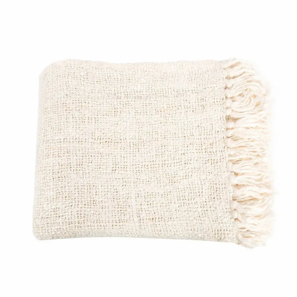 Plaids - Le S'il Vous Plaid - Crème - BAZAR BIZAR LIVING