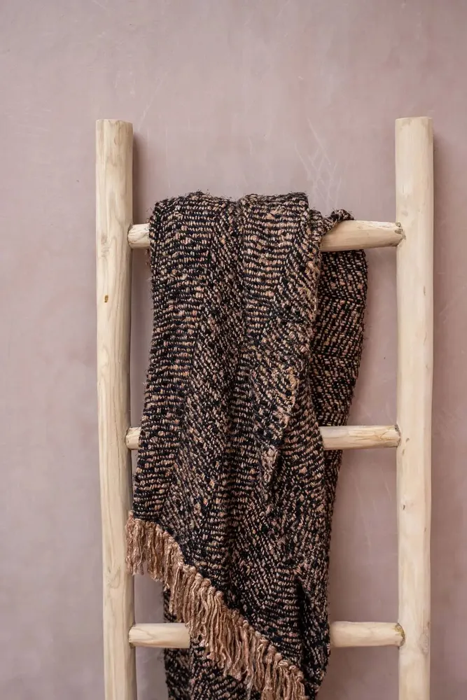 Throw blankets - The s'il vous Plaid - Black Copper - BAZAR BIZAR LIVING