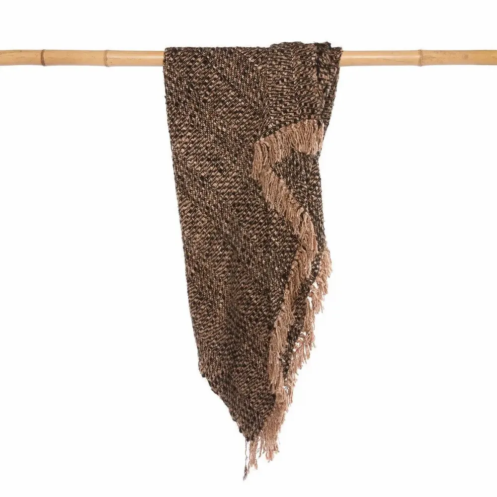 Throw blankets - The s'il vous Plaid - Black Copper - BAZAR BIZAR LIVING
