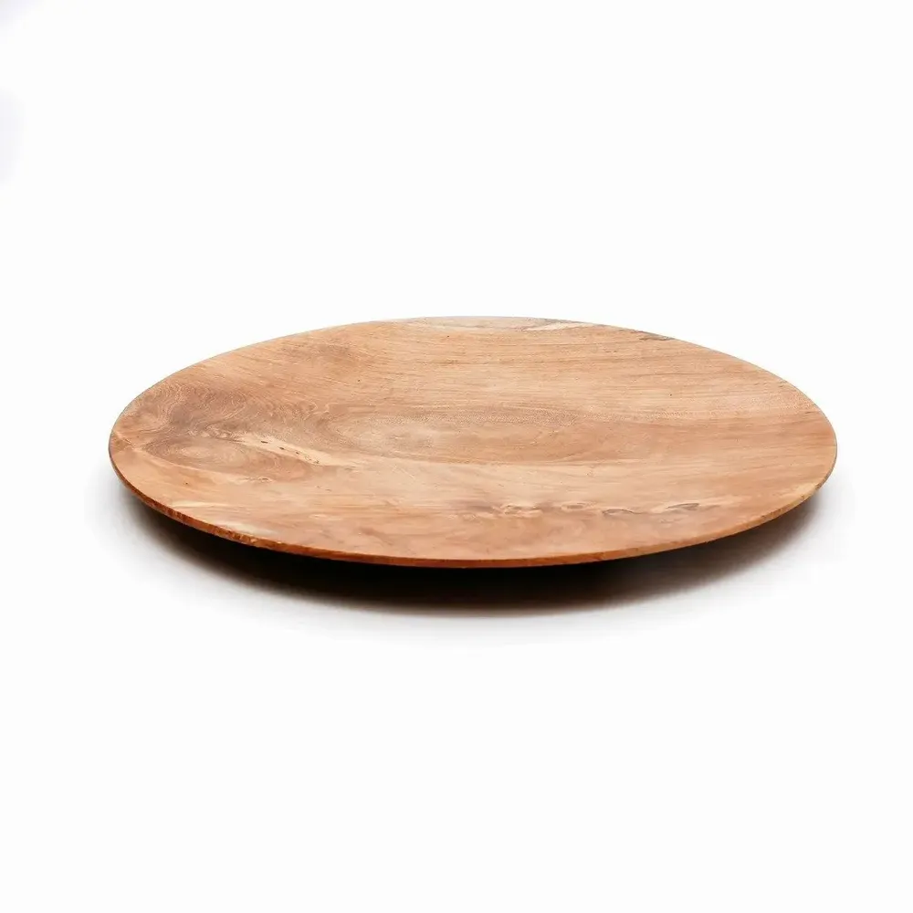 Everyday plates - The Teak Root Round Plate - M - BAZAR BIZAR LIVING