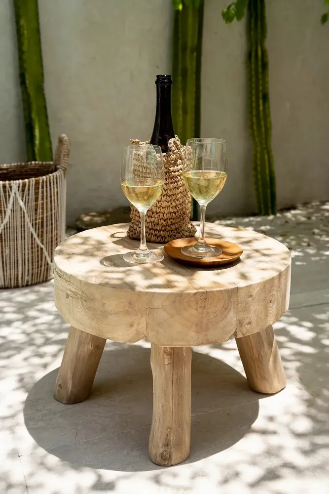 Everyday plates - The Teak Root Round Plate - XS - BAZAR BIZAR LIVING