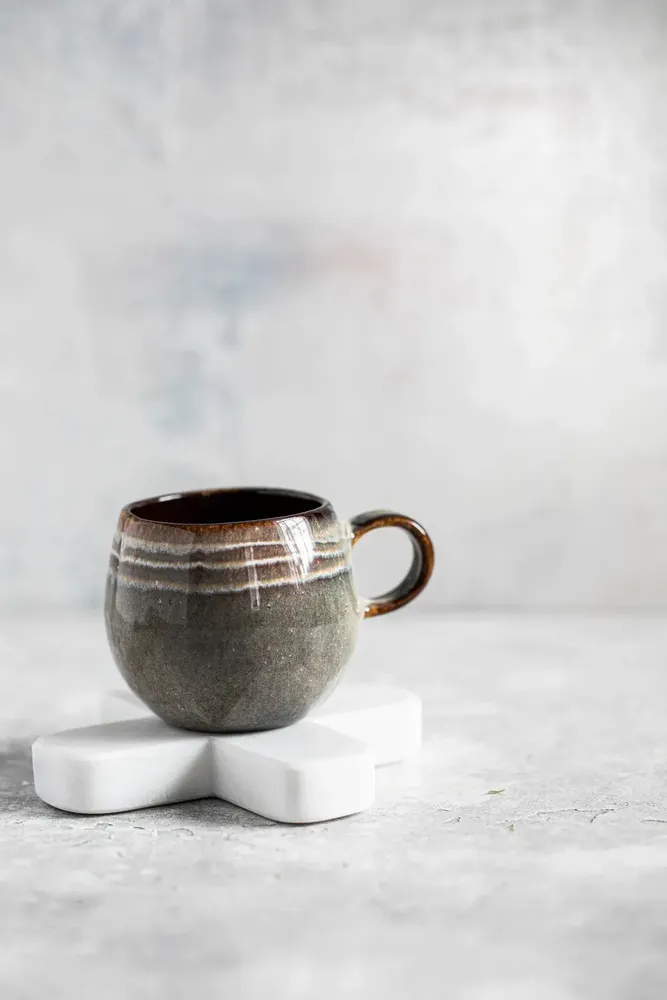 Decorative objects - The Marble Pan Coaster - BAZAR BIZAR LIVING