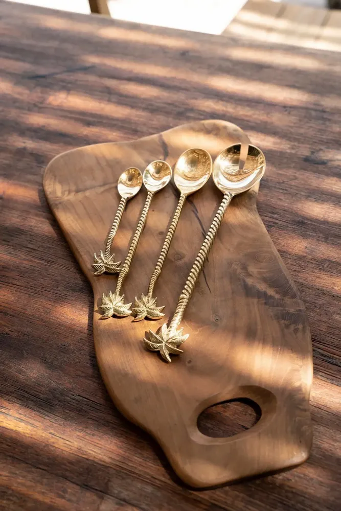 Forks - The Palm Tree Salad Fork - Gold - BAZAR BIZAR LIVING