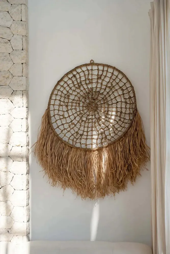 Autres décorations murales - L'Attrape-Rêves Raffia - Naturel - BAZAR BIZAR LIVING