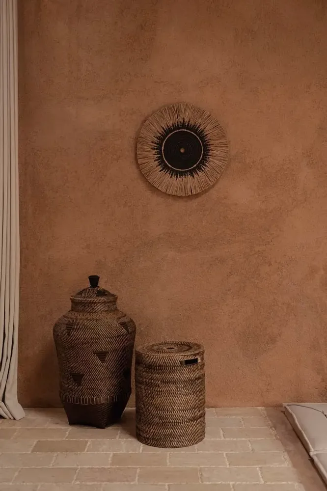 Other wall decoration - The Raffia Macramé Wall Deco - Black Natural - BAZAR BIZAR LIVING