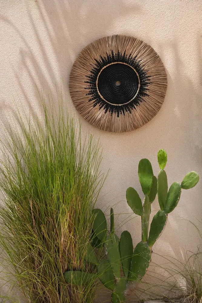 Other wall decoration - The Raffia Macramé Wall Deco - Black Natural - BAZAR BIZAR LIVING