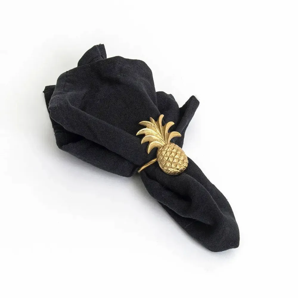 Kitchen utensils - The Pineapple Napkin Ring - Gold - BAZAR BIZAR LIVING