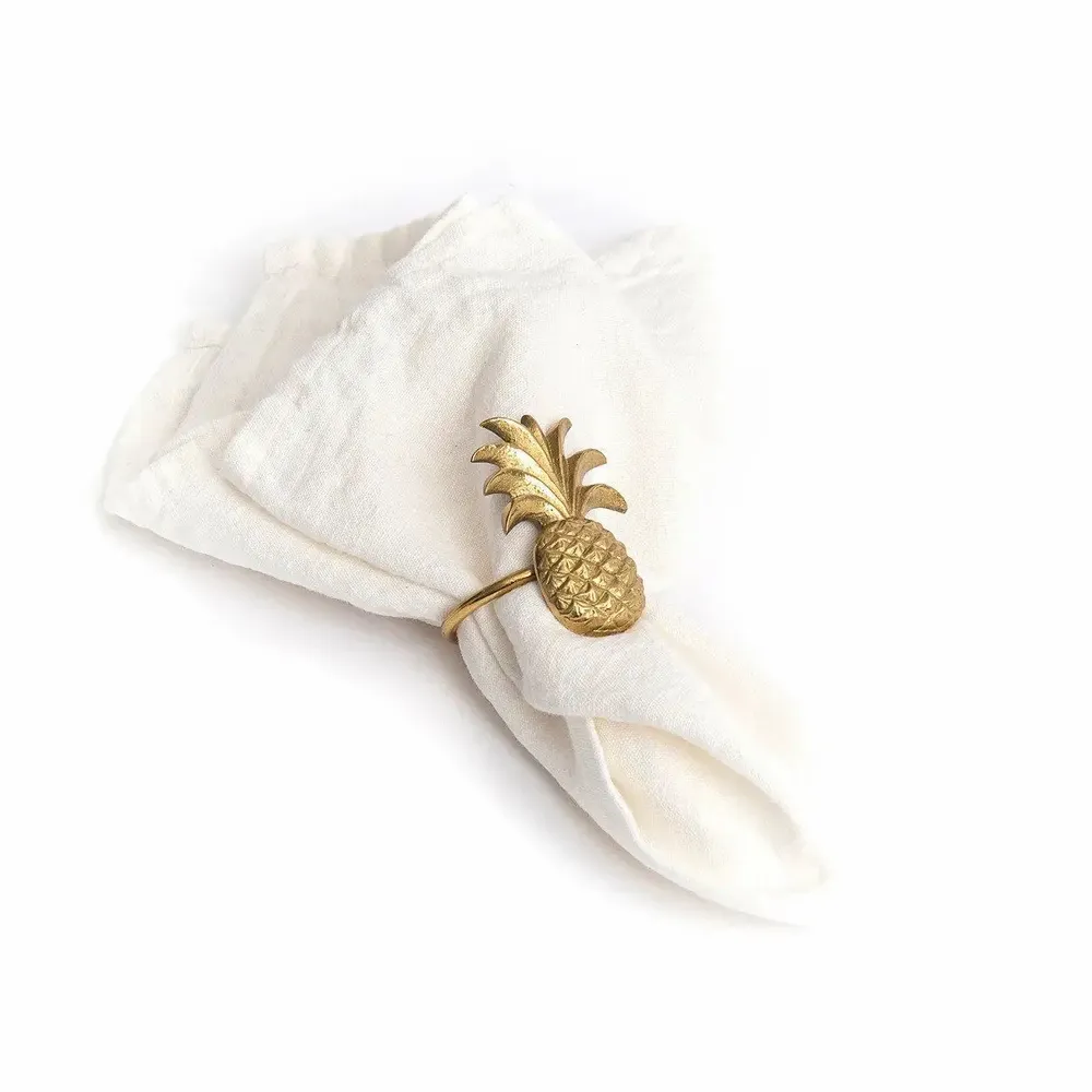 Kitchen utensils - The Pineapple Napkin Ring - Gold - BAZAR BIZAR LIVING