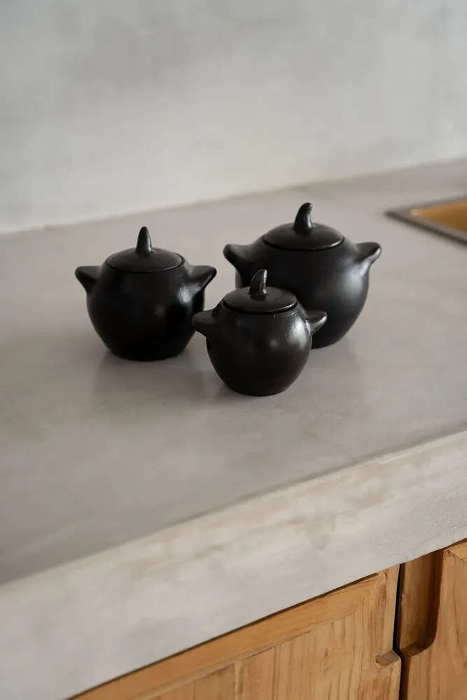 Platter and bowls - The Burned Jar - S - BAZAR BIZAR LIVING