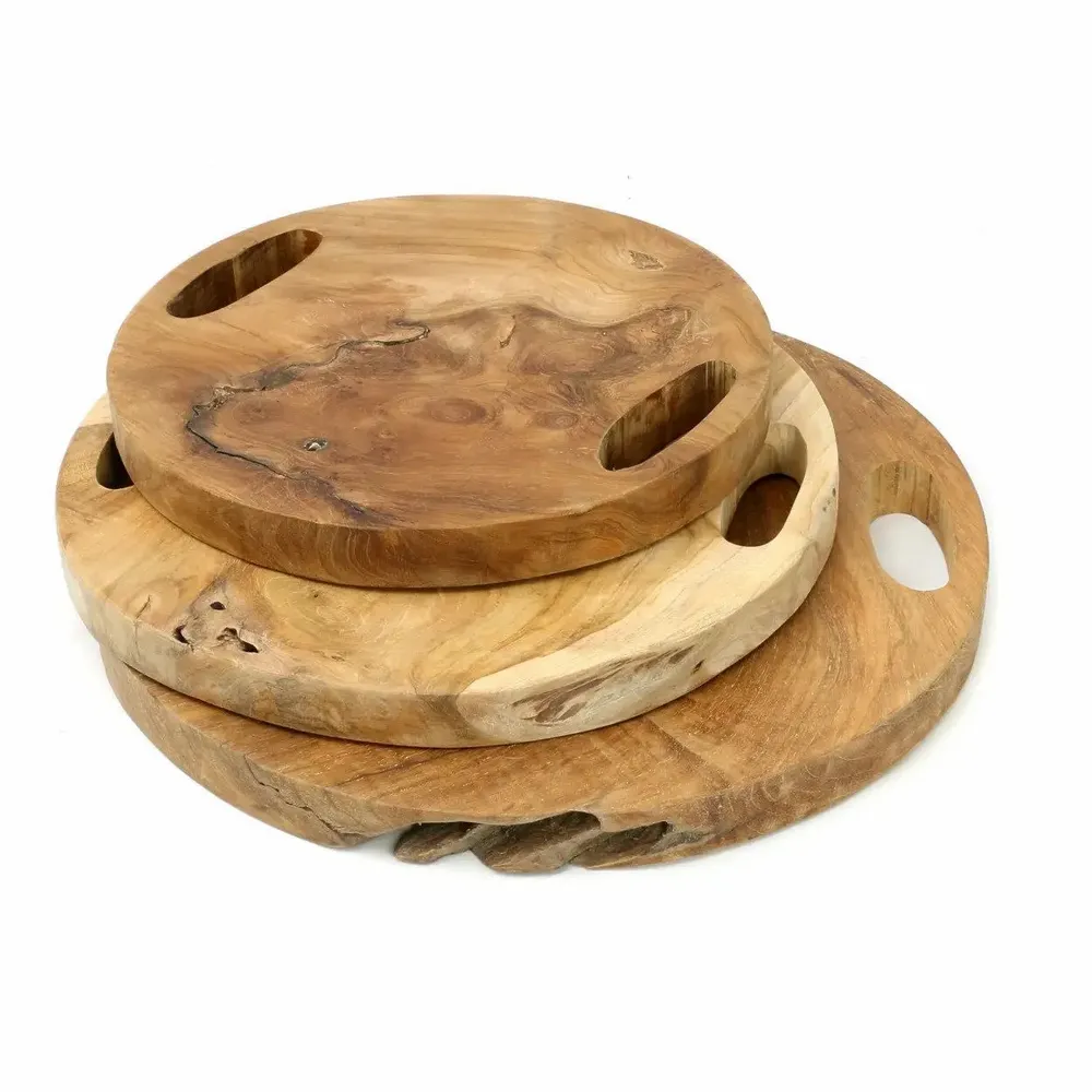 Plateaux - Le Plateau En Teak Root - Naturel - S - BAZAR BIZAR LIVING