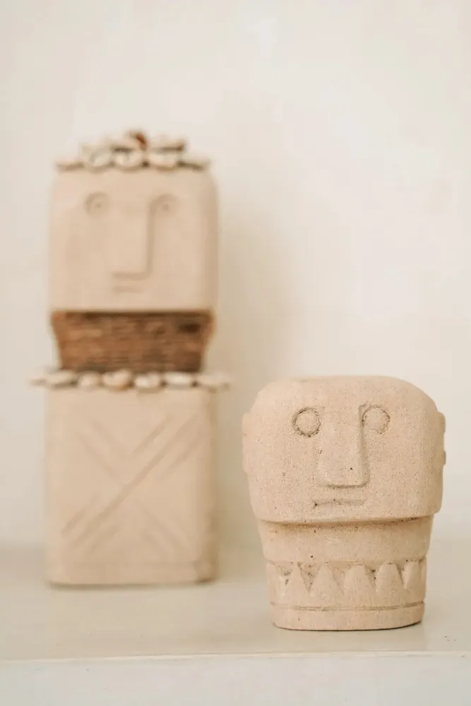 Sculptures, statuettes and miniatures - The Sumba Stone Statue #09 - BAZAR BIZAR LIVING