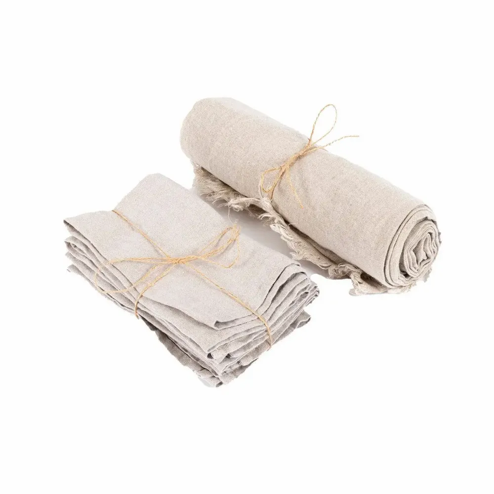 Linge de table textile - La Nappe En Lin - Beige - 150x250 - BAZAR BIZAR LIVING