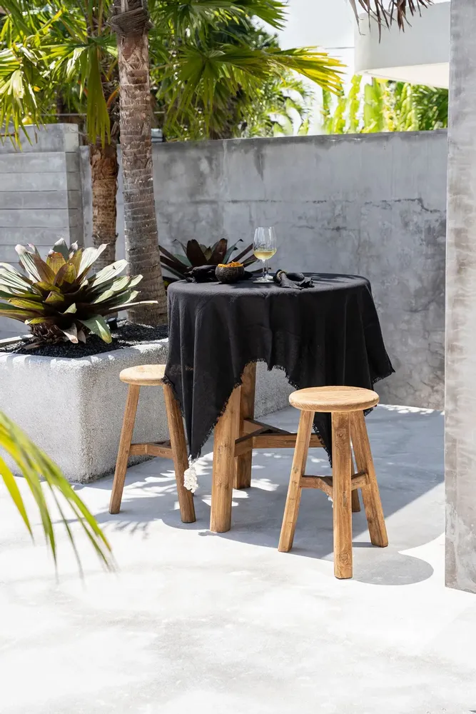 Nappes - La Nappe En Lin - Noir - 150x200 - BAZAR BIZAR LIVING