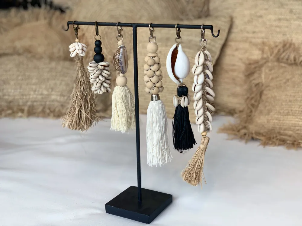 Objets de décoration - Le Porte-clés Canggu - Naturel Noir - BAZAR BIZAR LIVING