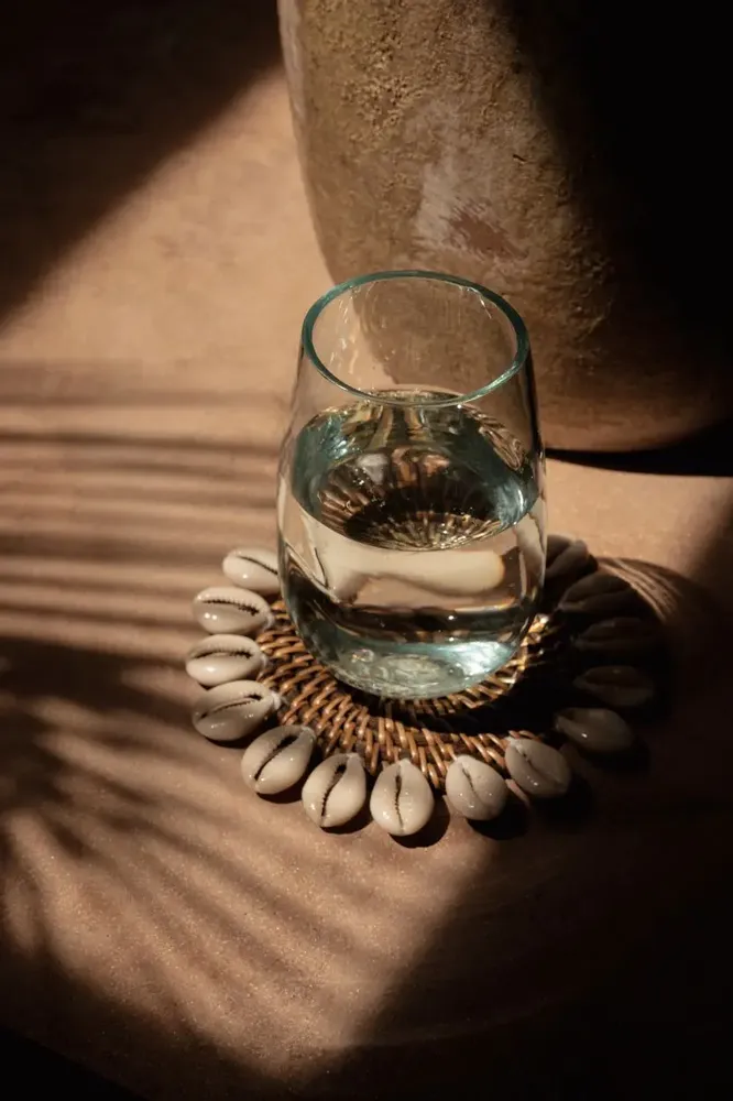 Placemats - The Colonial Shell Coaster - Natural Brown - BAZAR BIZAR LIVING