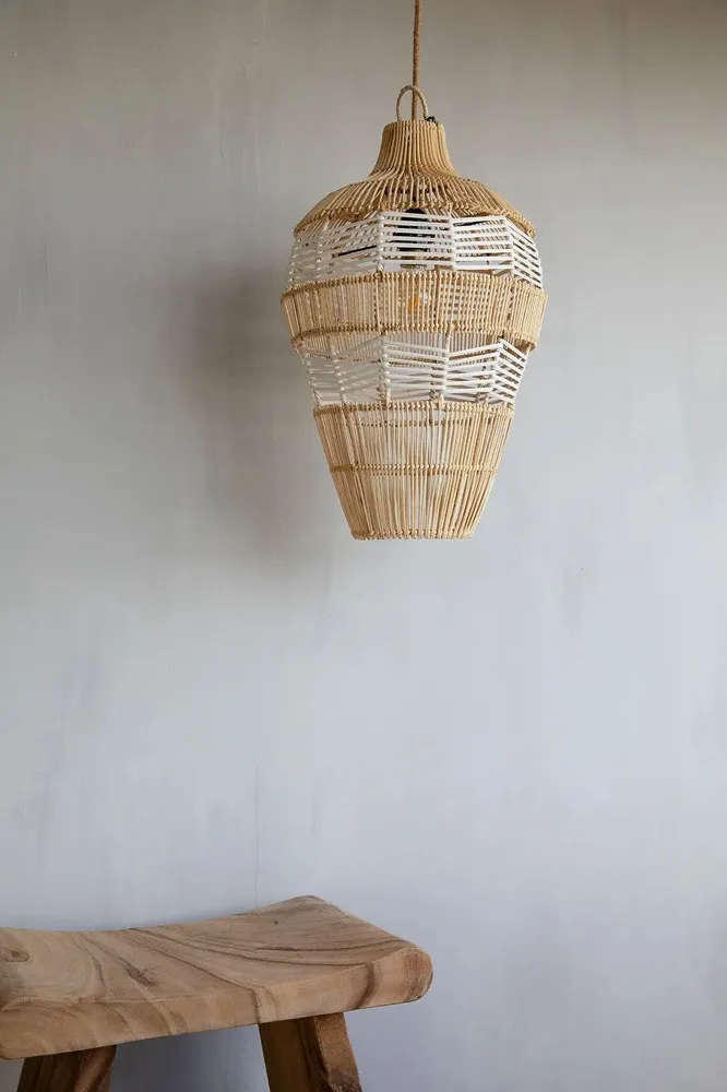 Hanging lights - The Vase Pendant - Natural White - M - BAZAR BIZAR LIVING