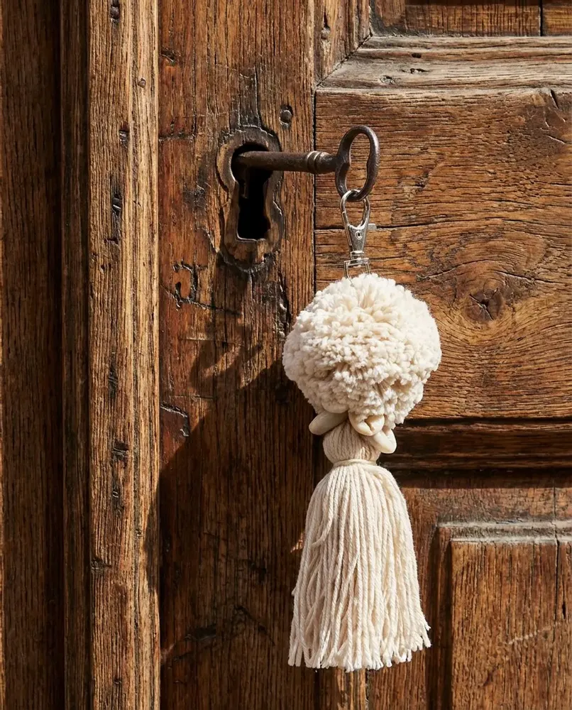 Objets de décoration - Le Porte-Clés Pompom - Blanc - BAZAR BIZAR LIVING