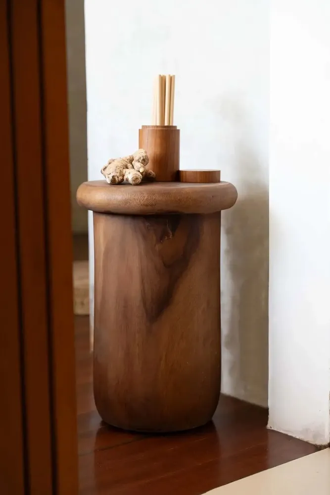 Kitchen utensils - The Teak Root Jar - M - BAZAR BIZAR LIVING