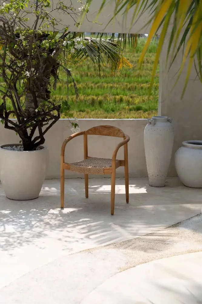 Chairs - The Amaya Dining Chair - Natural - Outdoor - BAZAR BIZAR LIVING