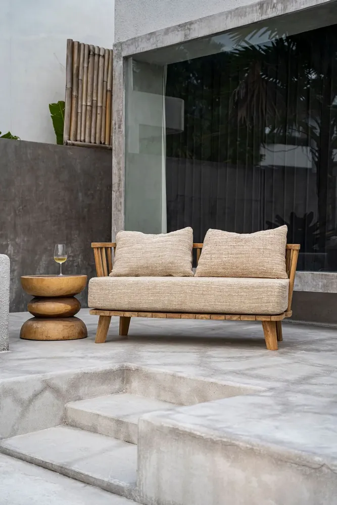 Sofas - The Malawi Two Seater - Natural Beige - BAZAR BIZAR LIVING