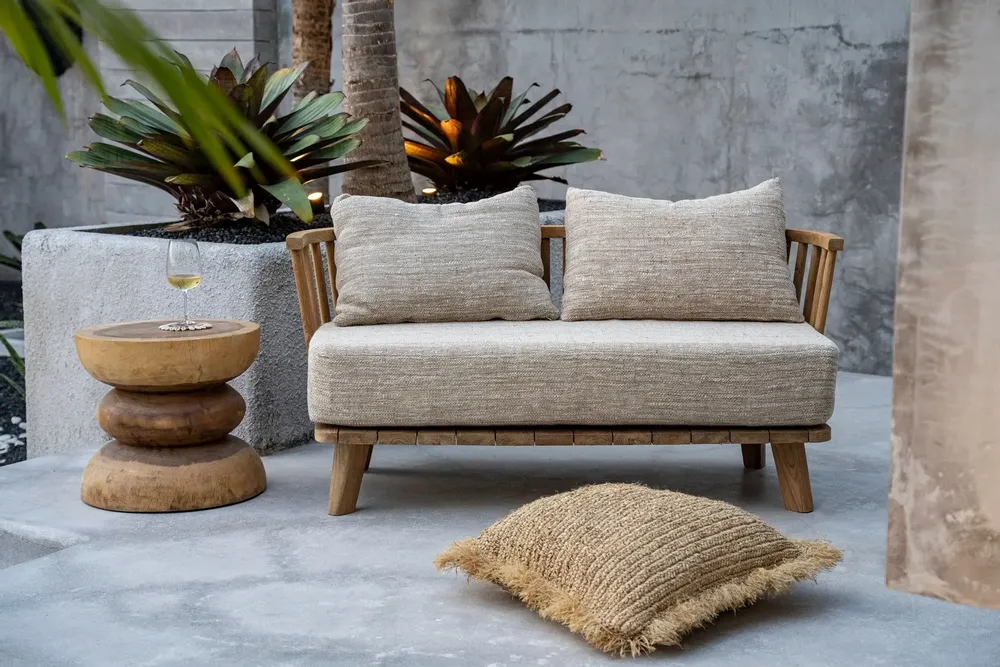 Sofas - The Malawi Two Seater - Natural Beige - BAZAR BIZAR LIVING