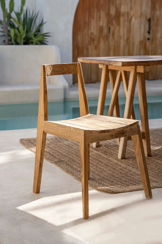 Chaises - La Chaise de Salle à Manger Paxi - Naturel - Extérieur - BAZAR BIZAR LIVING