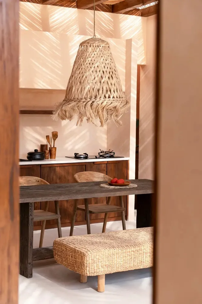 Blinds - The Abaca Jelly Fish Pendant - Natural - L - BAZAR BIZAR LIVING